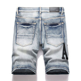 Amiri Logo Denim Shorts #2013